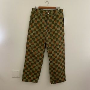 NWT Urban Outfitters Checkerboard Cargo Pants Size 30